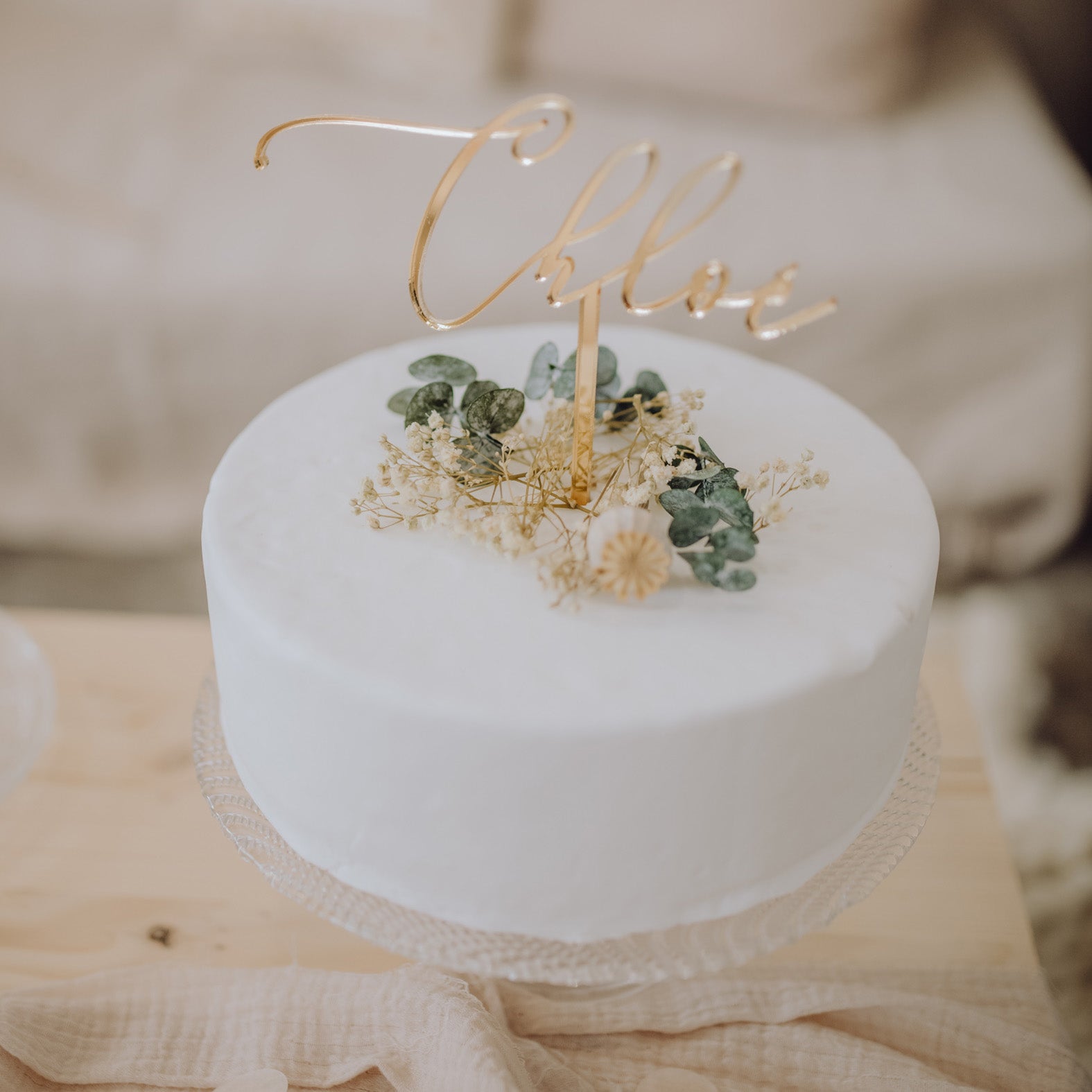 Cake topper personnalisé prénom ou mot n°1